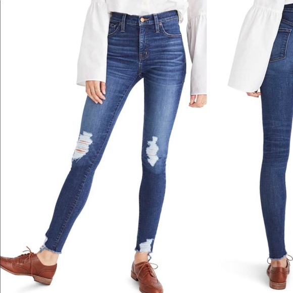 Madewell Denim - Madewell 9” high rise skinny in Kurt wash